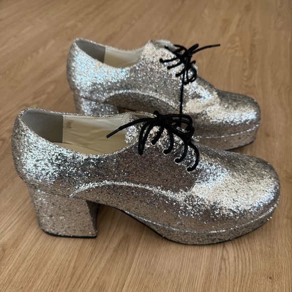 Disco Glitter platform heeled Men’s Shoes - Picture 4 of 7